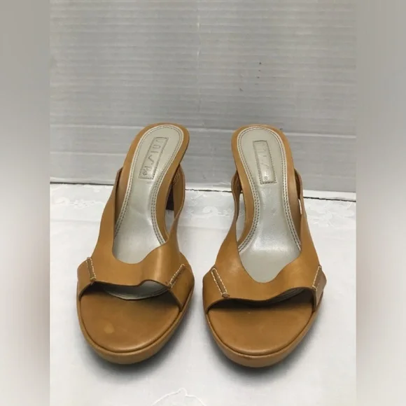 UNISA Camel Open-Toe Heels - Picture 3 of 13